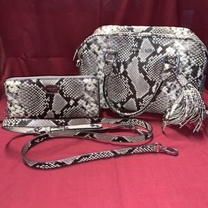 Michael Kors Python purse set
